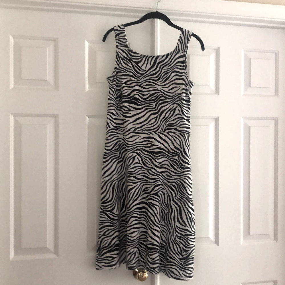 Talbots leopard print sleeveless dress